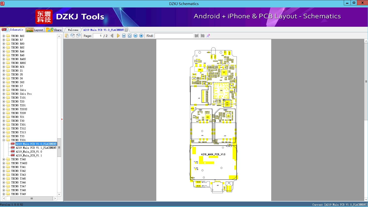 A219 Main PCB V1.0_PLACEMENT